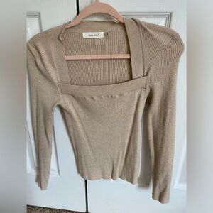 Super cute square neck long sleeve